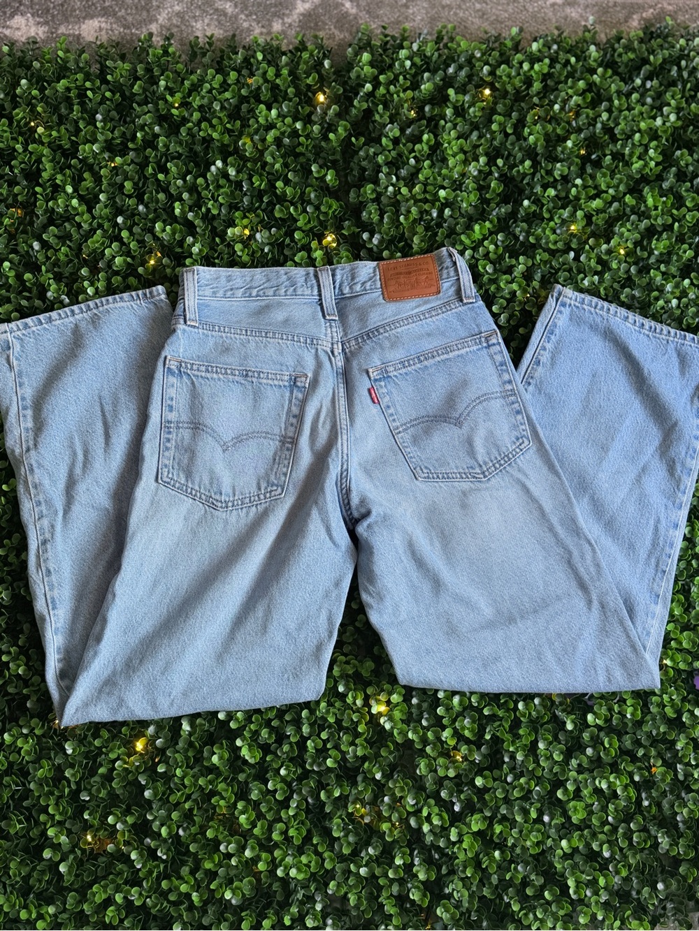Levi's Light Blue Baggy Dad Jeans
